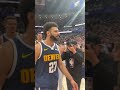 Jamal Murray heads straight to his dad after his Game-Winner! 💙💛 | #Shorts