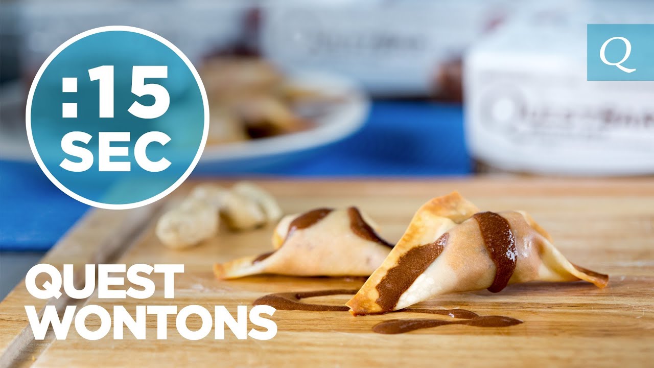 Chocolate Chip Cookie Dough Wontons - #15SecondRecipe - YouTube