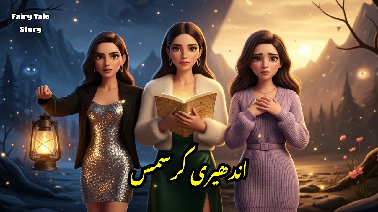 3 Girls and Shadow Beast | Magical Christmas Fairy Tale | Urdu - Hindi Fairy Tale