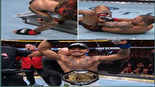 Alexandre Pantoja suffered a terrible fluke arm injury vs joshua van at UFC 323
