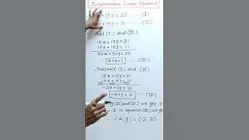 Simultaneous Linear Equations Trick