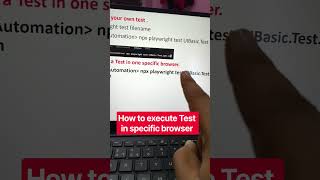 🚀 How to Execute a Test in a Specific Browser in Playwright 🎭