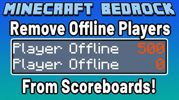 How to remove “Player Offline” in scoreboard objectives! Minecraft Bedrock Tutorial