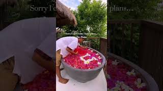 #nihi #sumba #luxuryresort #indonesia #flowerbath #flowermaking #bath #hotelsandresorts