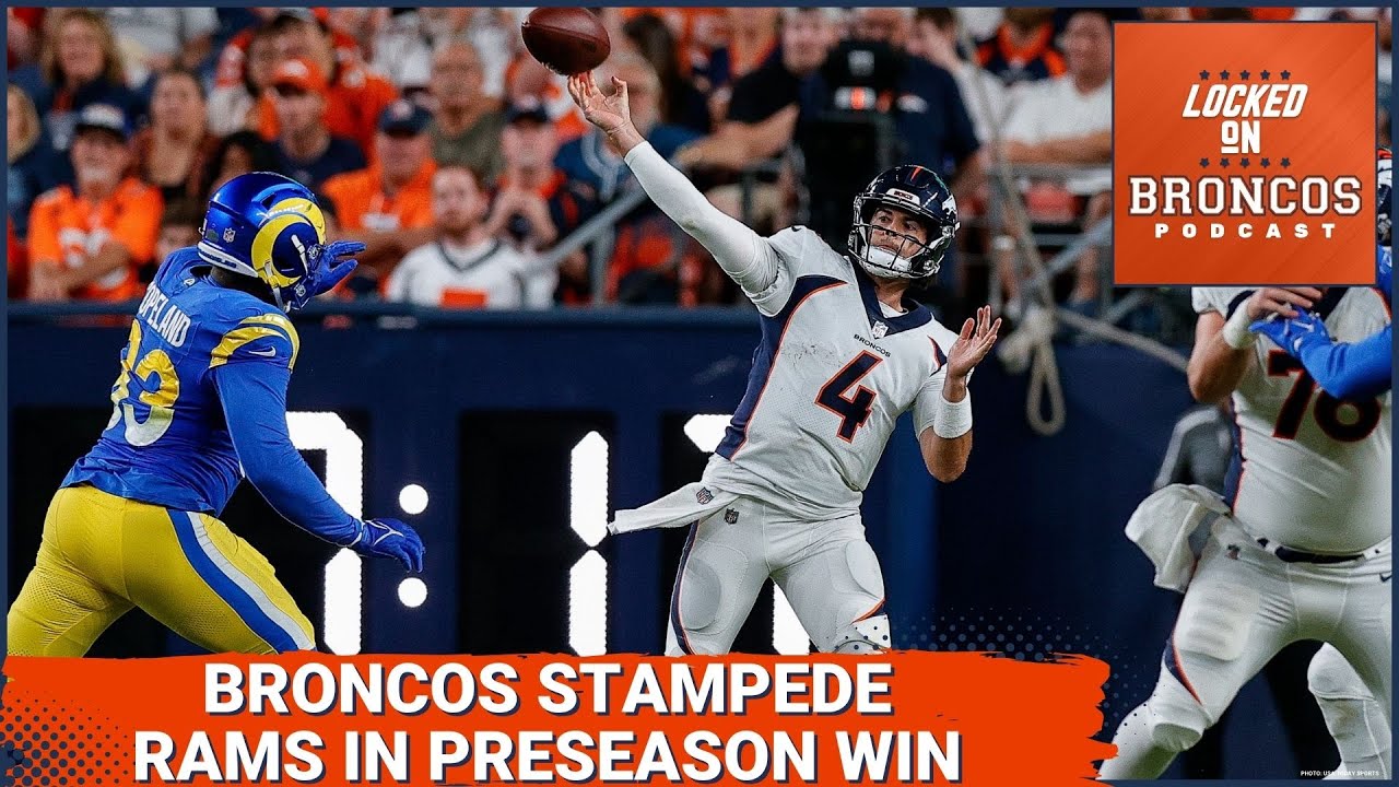 WATCH: Jarrett Stidham puts on a show for Denver Broncos vs Los Angeles  Rams - BVM Sports