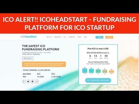 Update ICO ALERT!! ICOHEADSTART REVIEW - FUNDRAISING PLATFORM FOR ICO STARTUP. GAMECHANGER FOR NEW ICOS!!