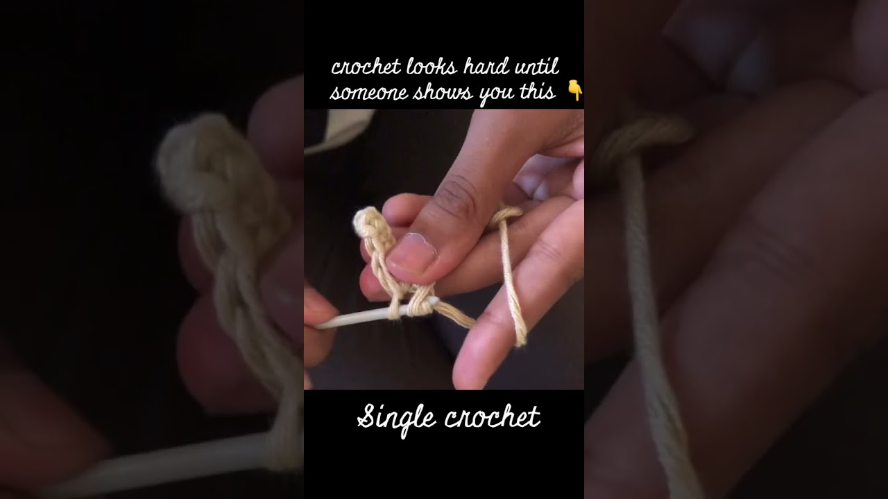 Learn how to single crochet easily 