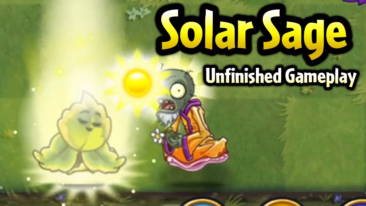 Plants Vs. Zombies 2 Solar Sage Unfinished Gameplay - Youtube