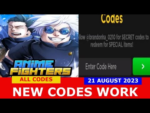 Roblox Anime Fighting Simulator X New Codes August 2023 