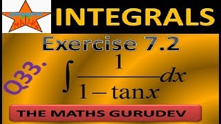 Question 33 Exercise 7.2, Class 12, Integrals, NCERT solutions by THE MATHS GURUDEV,