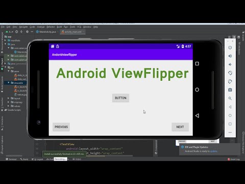 Android tutorial for beginners part 9, Viewflipper, Viewflipper Animation