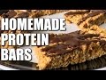 CHEAP HOMEMADE PROTEIN BARS: Chocolate Peanut Butter Crisp