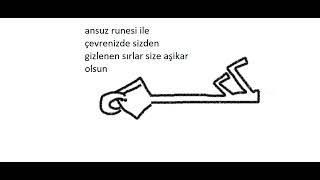 ansuz runesini çiz ve karşındakinin düşüncelerini oku