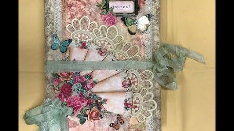 Final Flip Through of A Ladies Garden DT Project for LineDotArrow...and The Fan Cover Tutorial