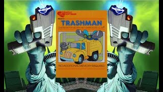 TRASH MAN C64 CREATIVE SOFTWARE 1983 COMMODORE 64 pac man clone  NOSTALGIA CLASSIC RETRO VIDEO GAME