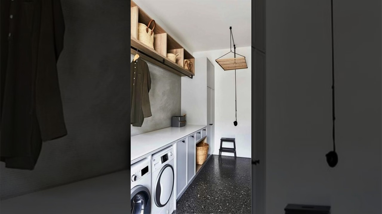 Где сушить вещи, если в квартире мало места? #дизайнинтерьера #интерьер #дизайн #сушилка