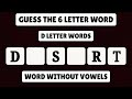 Guess the 6 Letter Word: Start with Letter D | Word Challenge