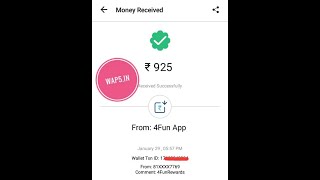 4Fun hack Unlimited paytm Trick 2018 { 100% Working 4Fun App Unlimited Trick } offers screenshot 2
