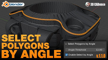Select Polygons By Angle UPDATE 1.1.0 Addon Blender