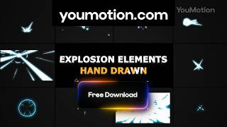 Explosion & Fireworks Elements Pack with Editable Glow (Ae) Free