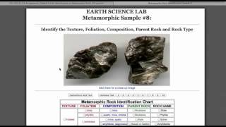 Metamorphic Rock Identification Lab   pvONLINE