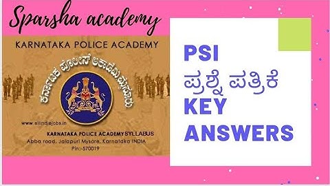 Psi key answers 545 post 2021 | psi keyanswers | psi 2021 | Sparsha academy