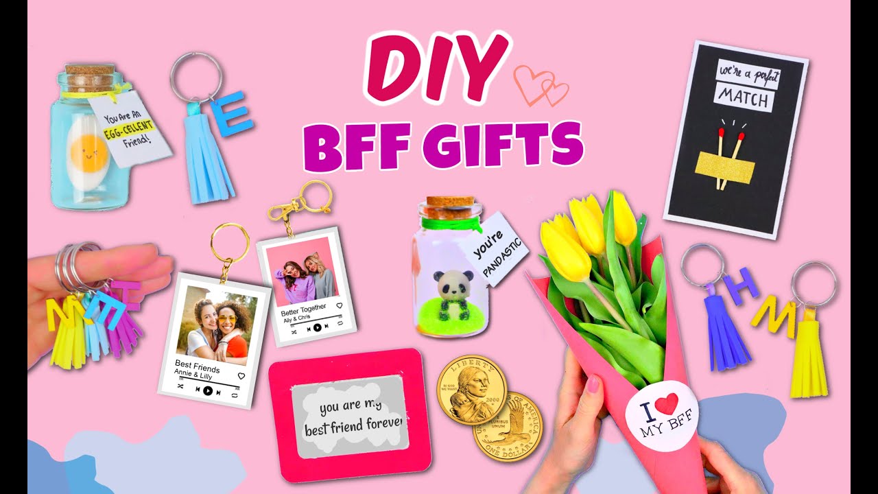 7 DIY CREATIVE BFF GIFT IDEAS - Best Friend Gifts in 5 Minutes - YouTube