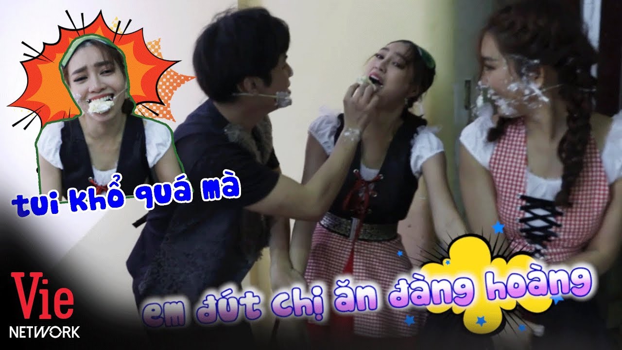 Lỡ "hại" Gin Tuấn Kiệt, Lan Ngọc khóc thét vì bị ép "ăn" bánh kem trong cánh gà l  7 NỤ CƯỜI XUÂN