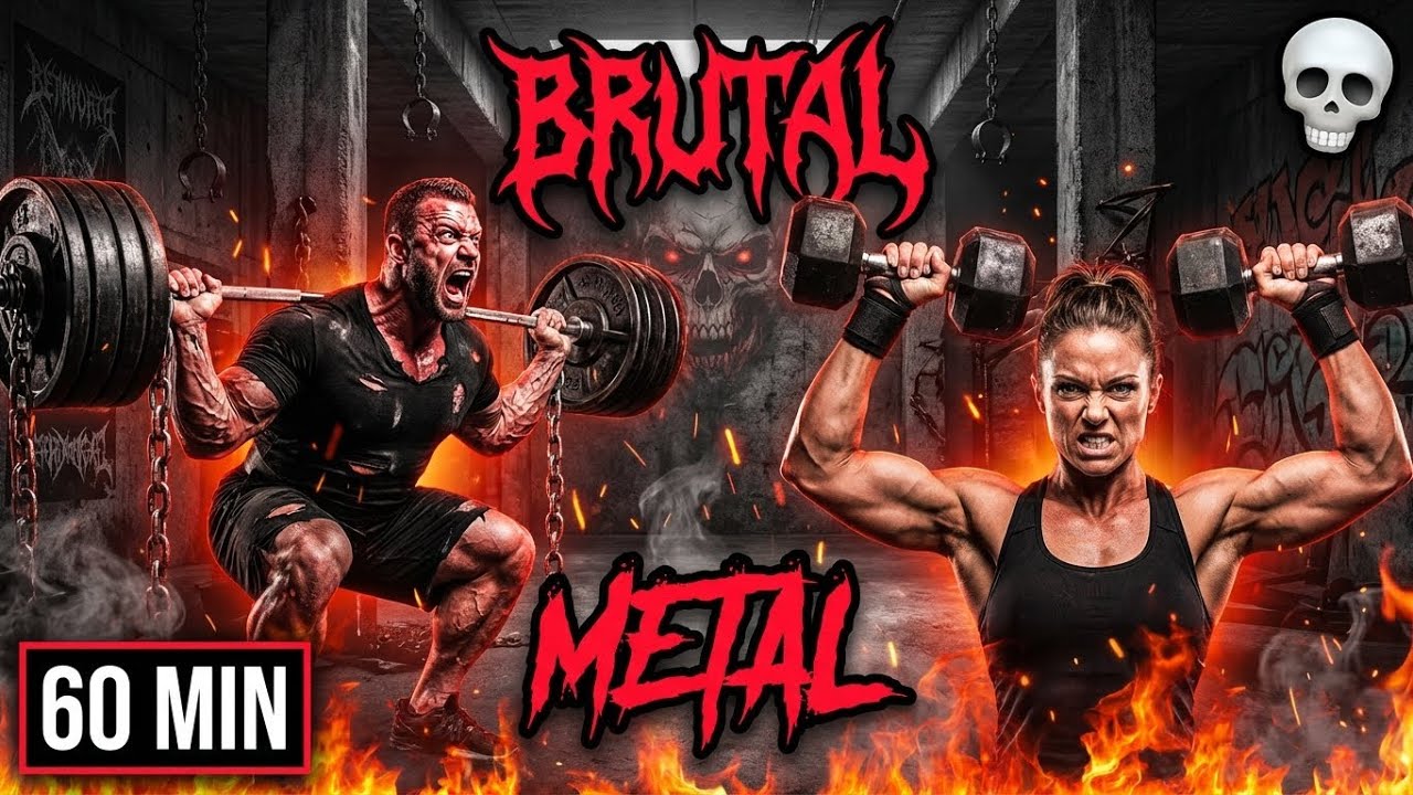 IRON CRUSHER 💀 Brutal Metal Workout Mix | Heavy Lifting Music 2025 [60 Min]