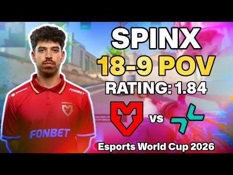 SPINX 18-9 POV vs PARIVISION (Dust2) | Esports World Cup 2026