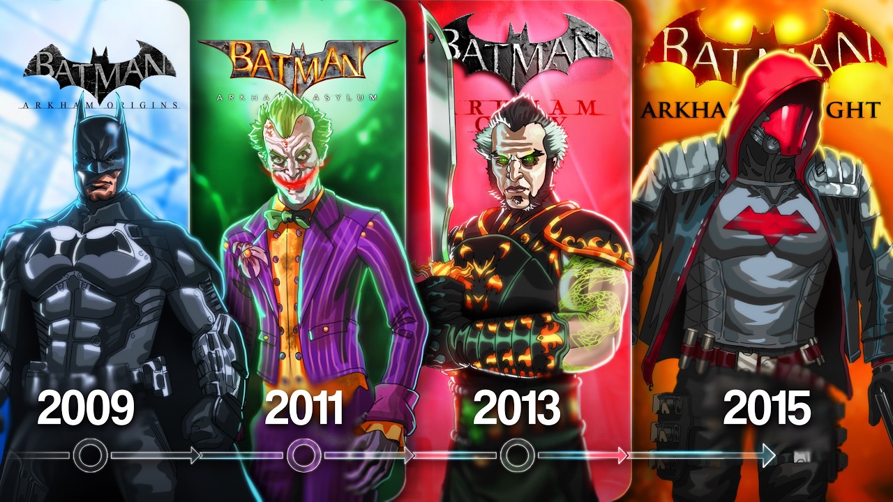 The ENTIRE Story of BATMAN ARKHAM GAMES in 39 minutes..