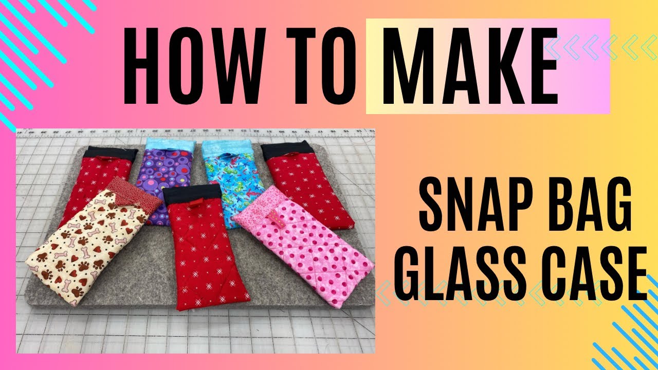 How to Make Snap Bag Glass Case - YouTube
