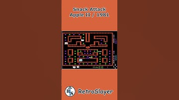 Snack Attack Gameplay Apple II #retrogaming #appleii #snackattack