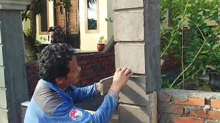 Cara membuat tiang pagar mini malis.