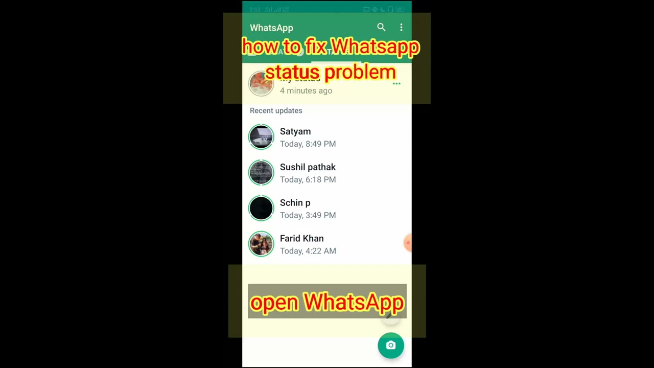 How to fix Whatsapp status problem   shorts