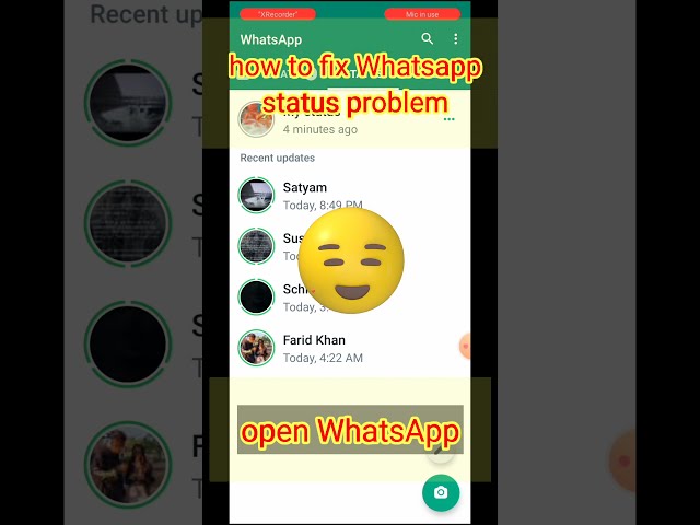 how to fix Whatsapp status problem !! #shorts class=