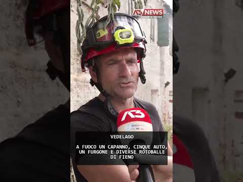 Video A FUOCO UN CAPANNO, CINQUE AUTO, UN FURGONE E DIVERSE ROTOBALLE DI FIENO | 11/08/2026