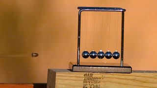 Bullet vs Newton's Cradle at 100,000 FPS - The Slow Mo Guys