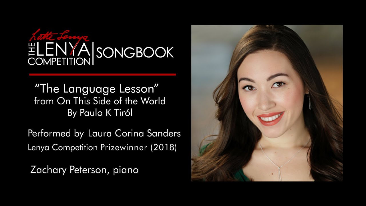 The Language Lesson - The Lenya Competition Songbook The Language Lesson - The Lenya Competition Songbook
