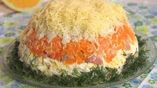 ВСЕ ЕЛИ И НАХВАЛИВАЛИ! ОЧЕНЬ ВКУСНЫЙ САЛАТ с КРАБОВЫМИ ПАЛОЧКАМИ и РЫБКОЙ!