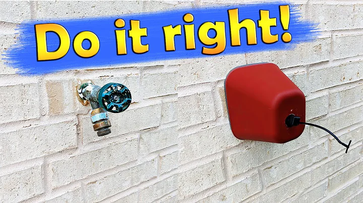 How to install a Garden Faucet Cover | Outdoor Spigot Winter Protection