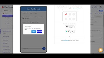 Thunkable   To Do List Part 2  Adding Alerts!