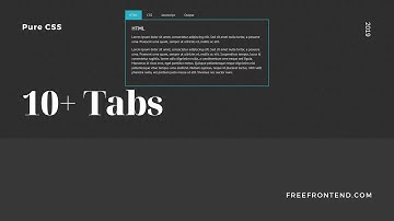 10+ CSS Tabs