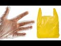 Как сделать перчатки из пакета | how to make gloves from a plastic bag. От@RFc Rare fun creations