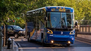 This is the latest motorcoach to be tested by mta. there are currently
two pending orders for express buses in near future, 257 mta...