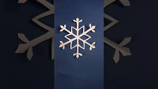 Diy paper flower , How to make a snowflake ❄️✨ #shorts #viral #diy #craft #paperflower #snowflake