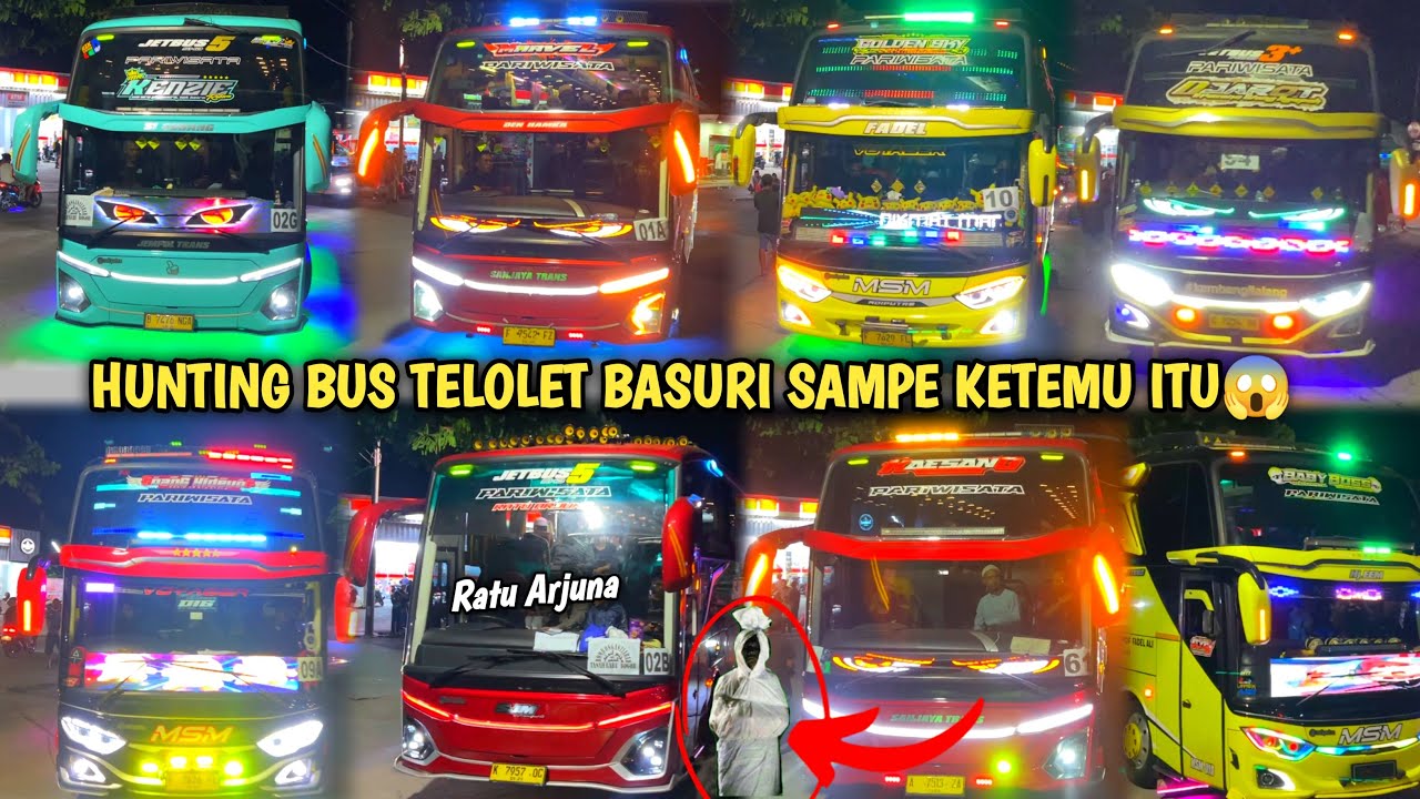 RAME FULL BUS TELOLET BASURI🥳 Hunting Bus Trip Anyer Di Banten Lama👏