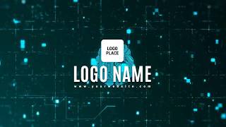 Free Digital Technology Board Animation Reveal Logo Intro Video Template (Customizable) - FlexClip