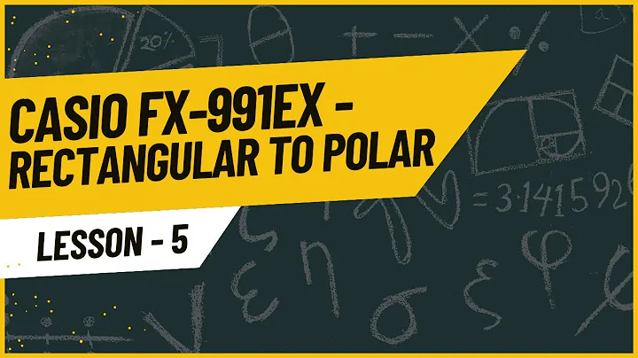 How to convert rectangular to polar form using CASIO fx-991EX calculator