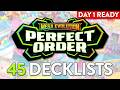 BEST Post Rotation Decks For Perfect Order 40 Decklists For Day 1 Remastered